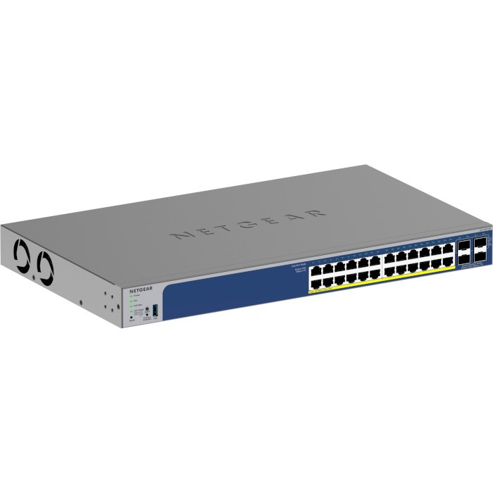 Комутатор NETGEAR 24xGE PoE 2x10GE 2xSFP+ L2 (GS728TXP-300EUS) Форм-фактор монтуємий в стійку