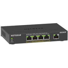 Коммутатор NETGEAR 5 x GE 4 x PoE 63 Вт (GS305P-300EUS)