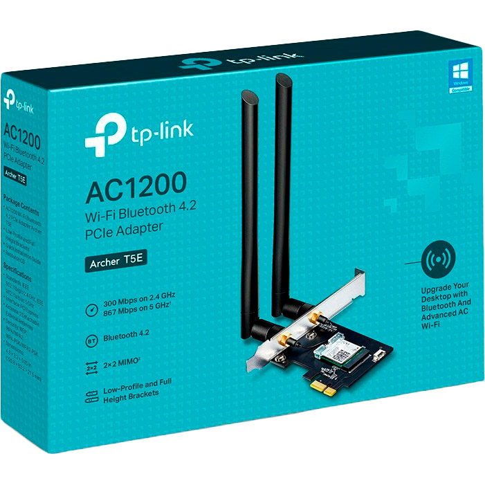 Wi-Fi адаптер TP-LINK Archer T5E (ARCHER-T5E) Інтерфейс PCI Express