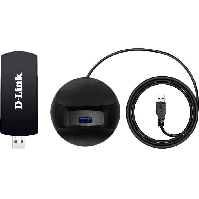 Wi-Fi адаптер D-LINK DWA-192, AC1900 MU-MIMO, USB 3.0 Интерфейс USB