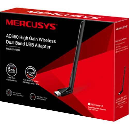 Wi-Fi адаптер MERCUSYS MU6H Стандарт Wi-Fi 802.11 a