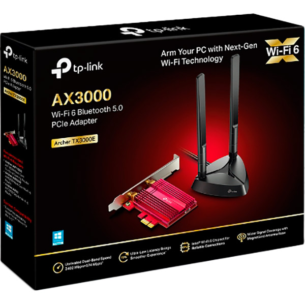 Замовити Wi-Fi адаптер TP-LINK TX3000 AX3000 BT5.0 PCI Express