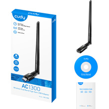 Wi-Fi адаптер Cudy WU1400 дводіапазонний з USB 3.0 (6971690791230)