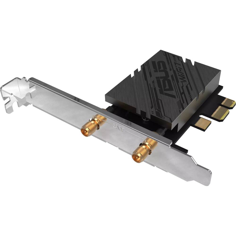 Wi-Fi адаптер ASUS PCE-BE92BT BE9400 (90IG08U0-MO0B00) Інтерфейс PCI Express