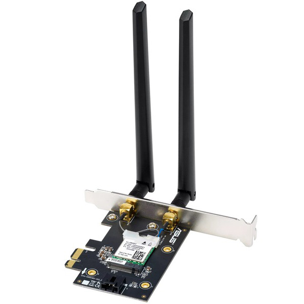 Wi-Fi адаптер ASUS PCE-BE6500 (90IG09G0-MO0B00) Стандарт Wi-Fi 802.11 ax