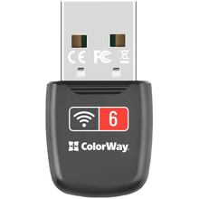 Wi-Fi адаптер COLORWAY Wi-Fi 6 Gray (CW-AD-W1)