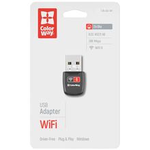 Wi-Fi адаптер COLORWAY Wi-Fi 6 Gray (CW-AD-W1)