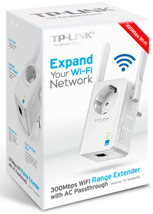 Wi-Fi повторювач TP-LINK TL-WA860RE 300Mbps Wi-Fi Range Extender (+ розетка)