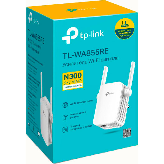 Wi-Fi повторювач TP-LINK TL-WA855RE Стандарт Wi-Fi 802.11 n