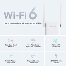 Wi-Fi повторювач MERCUSYS ME70X AX1800 1хGE LAN