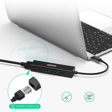 Сетевой адаптер CHOETECH HUB-U02 4-In-1 USB-C to RJ45 (HUB-U02)