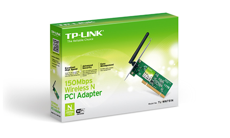 Бездротовий мережевий PCI-адаптер TP-LINK TL-WN751N Низькопрофільна False