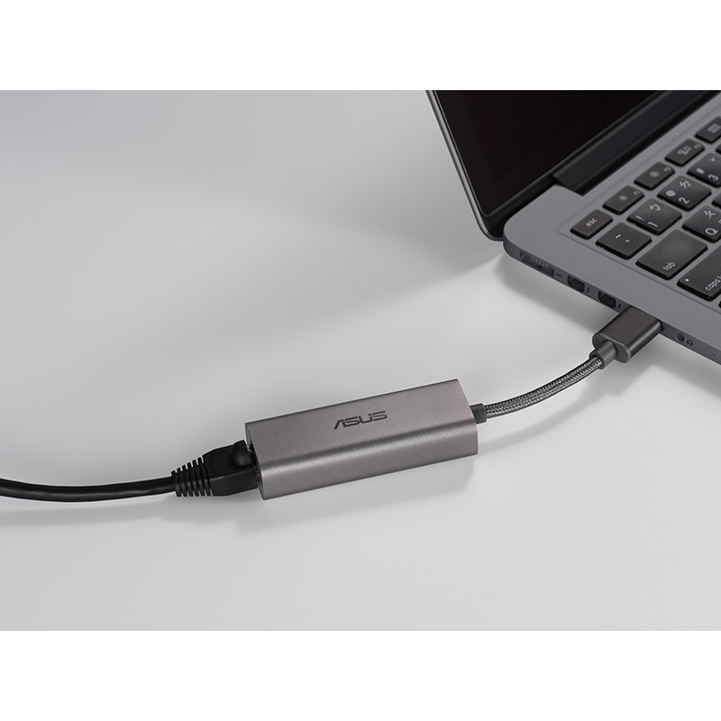 Адаптер ASUS USB 3.2 - RJ45 LAN 2.5GE (USB-C2500) Зовнішні порти SAS