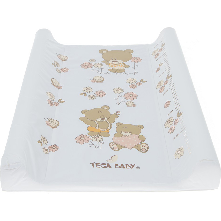 Коврик для пеленания TEGA BABY Teddy Bear 50x70см White Pearl (MS-009-118)