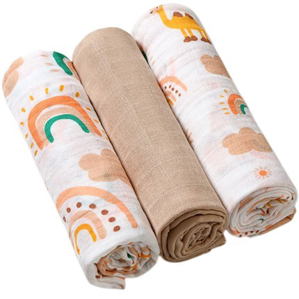 Набір пелюшок BABYONO 70х70 см 3 шт Cream (348/08)