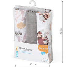 Набор пеленок BABYONO 70х70 см 3 шт Gray (348/10) Набор пеленок BABYONO 70х70 см 3 шт Gray (348/10)