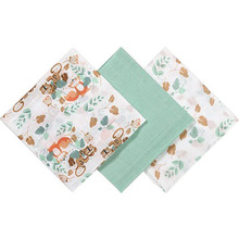 Набор пеленок BABYONO 70х70 см 3 шт Light Green (348/12) Набор пеленок BABYONO 70х70 см 3 шт Light Green (348/12)