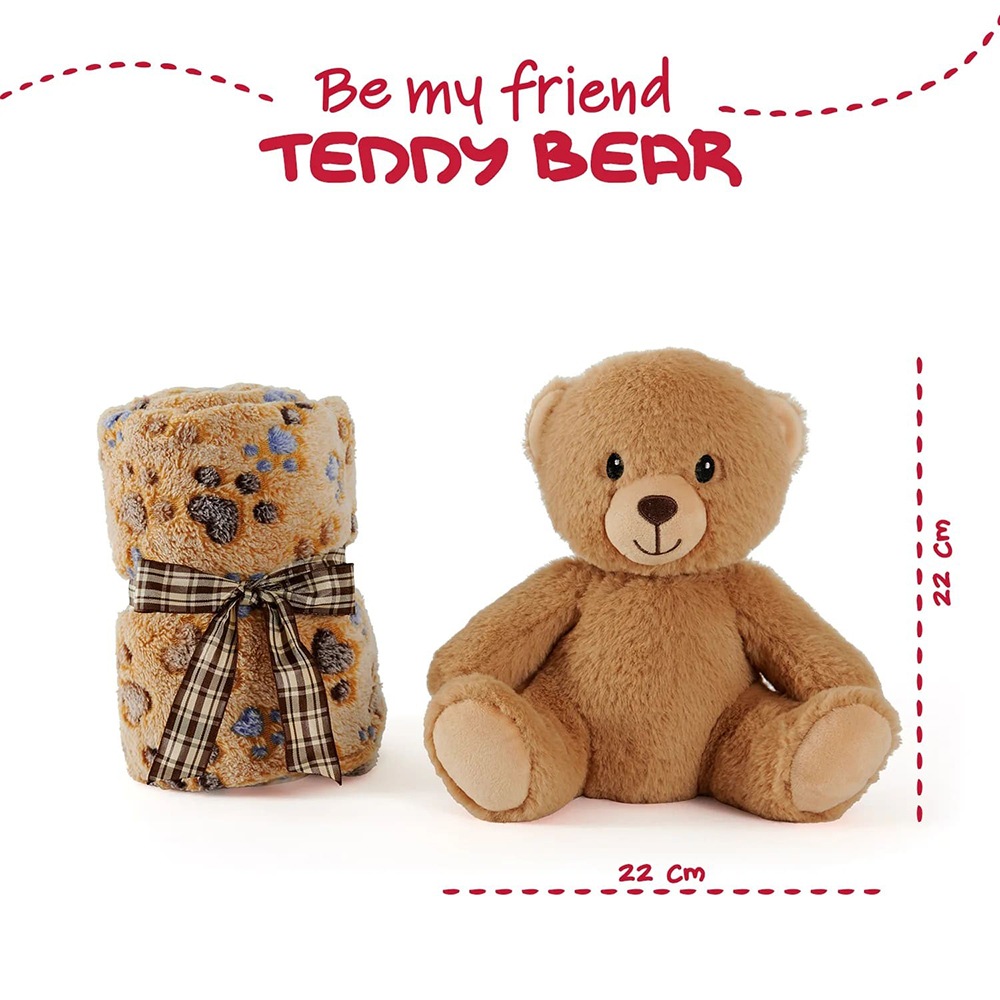 Плед PERLETTI Toys Teddy Bear 120 x 80 см (P13066) Цвет бежевый