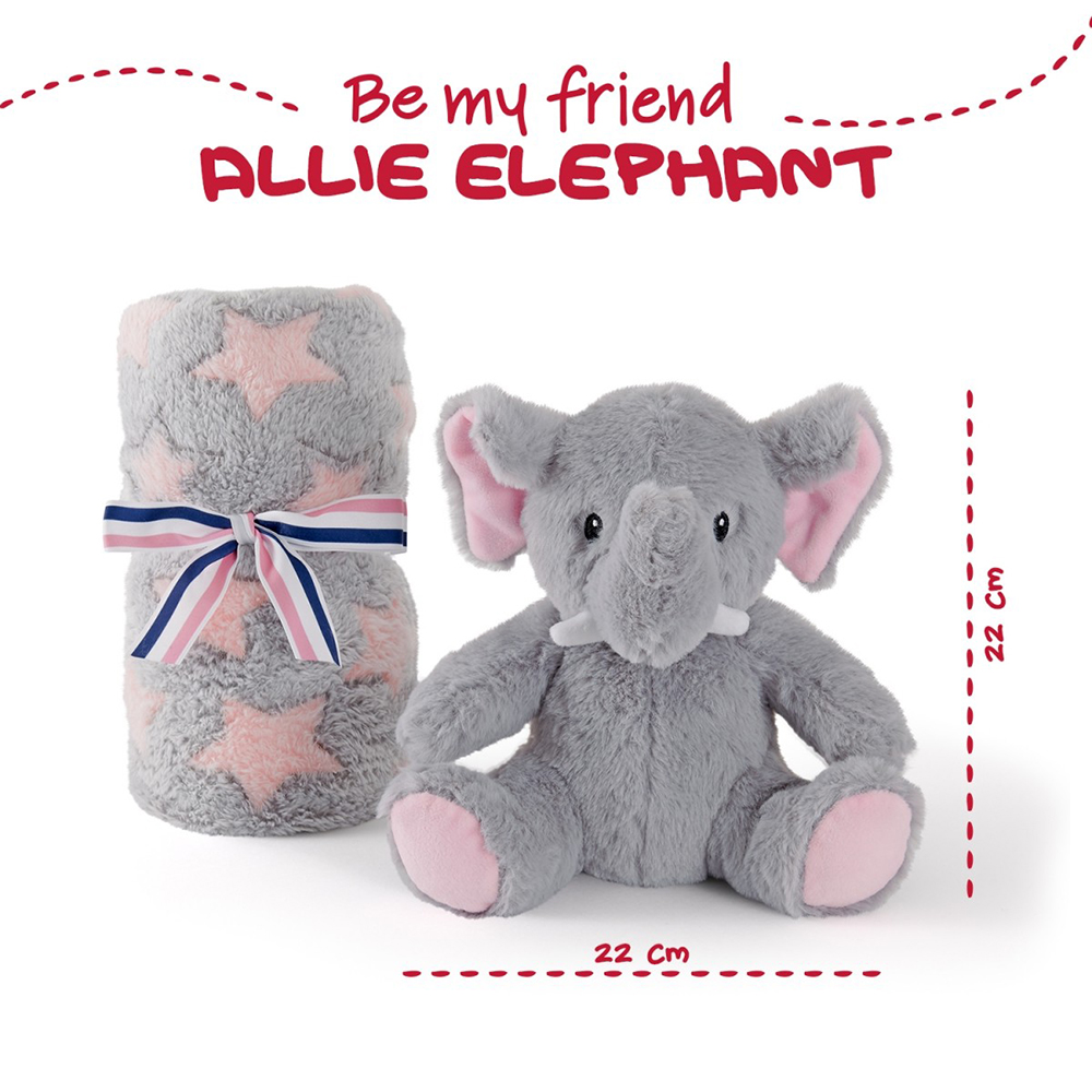 Плед PERLETTI Toys Allie Elephant 120 x 80 см (P13068) Высота 80