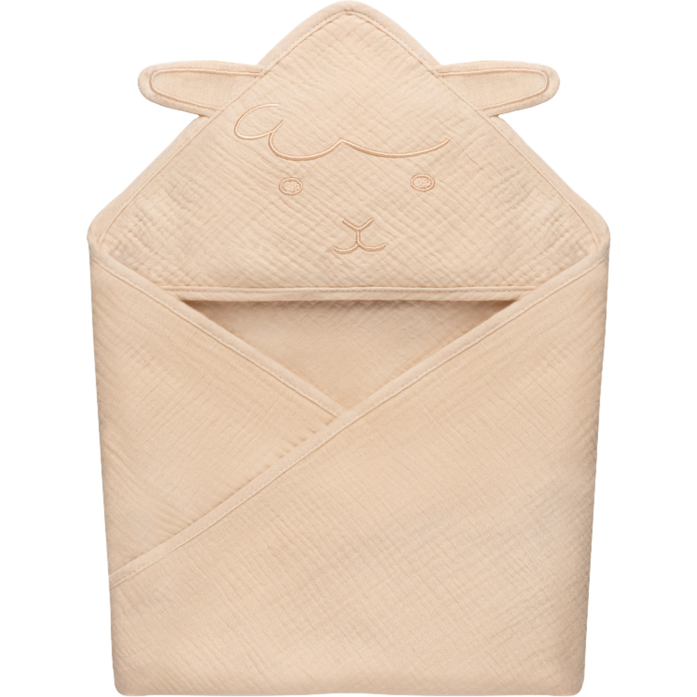 Полотенце-уголок LIONELO MUSLIN HOODED TOWEL BEIGE SAND
