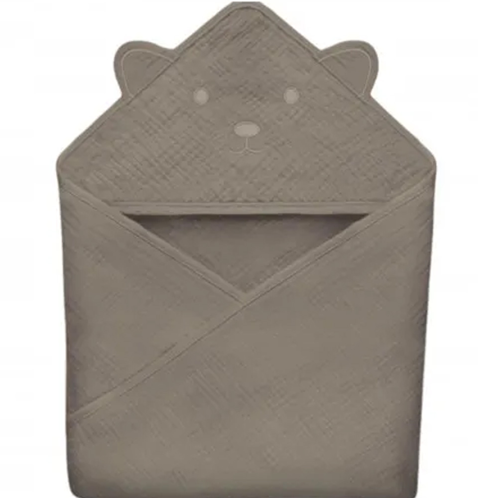 Полотенце-уголок LIONELO MUSLIN HOODED TOWEL BEIGE CAPPUCCINO 100 х 100 см