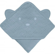 Полотенце-уголок LIONELO MUSLIN HOODED TOWEL GREY SKY 100 х 100 см