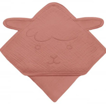 Рушник-куточок LIONELO MUSLIN HOODED TOWEL RED CORAL 100 х 100 см