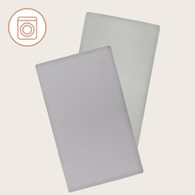 Комплект простыней на резинке LIONELO Bamboo Sheet Off White Grey 118x60 см