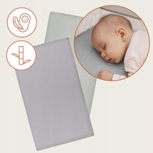 Комплект простыней на резинке LIONELO Bamboo Sheet Off White Grey 118x60 см