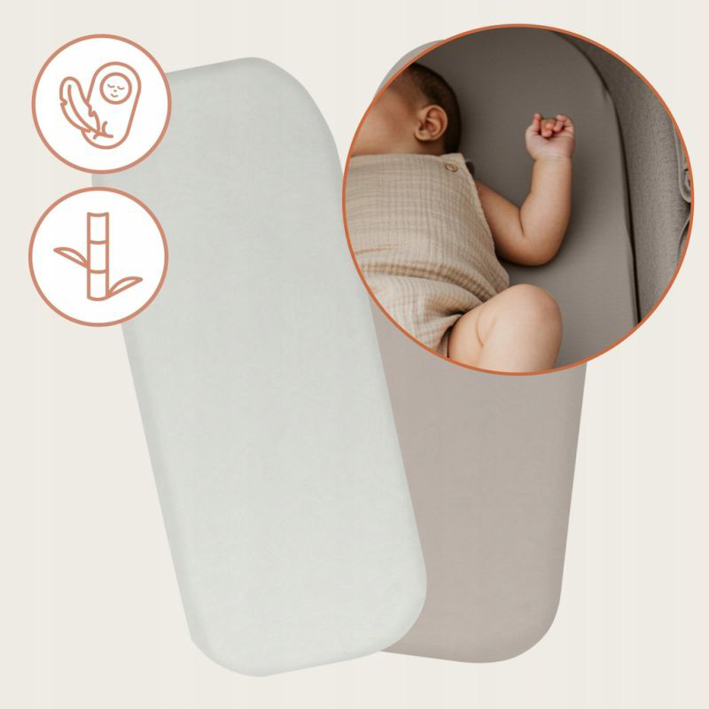 Комплект простыней на резинке LIONELO Bamboo Sheet Off White Beige 70x28 Материал экологичная бамбуковая вискоза