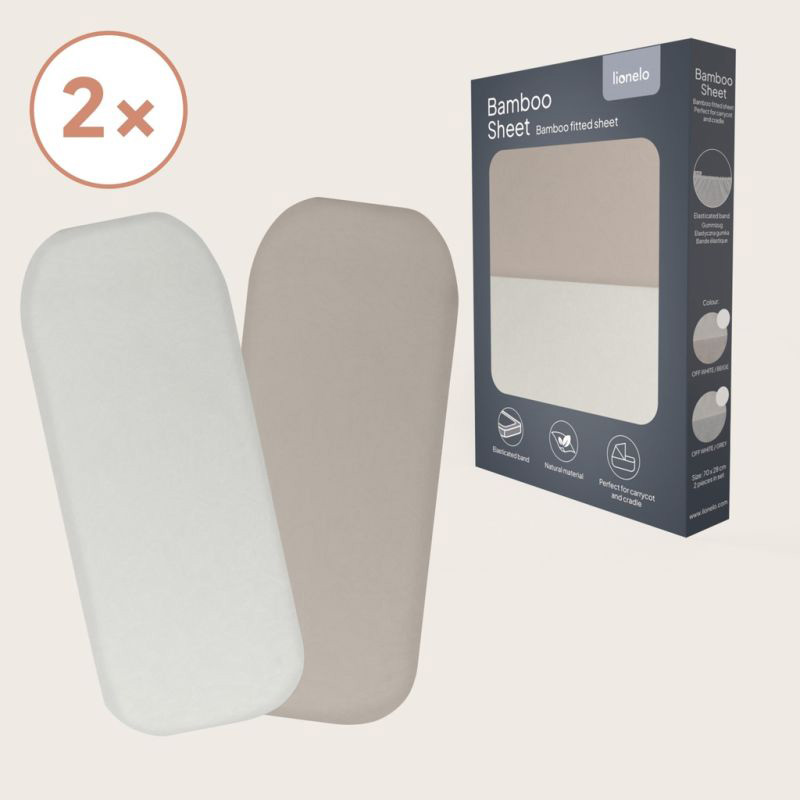 Комплект простыней на резинке LIONELO Bamboo Sheet Off White Beige 70x28 Тип наматрасник