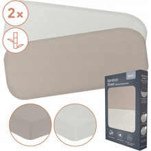 Комплект простыней на резинке LIONELO Bamboo Sheet Off White Beige 70x28