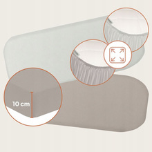 Комплект простыней на резинке LIONELO Bamboo Sheet Off White Beige 70x28