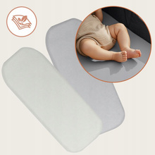 Комплект простыней на резинке LIONELO Bamboo Sheet Off White Grey 70x28