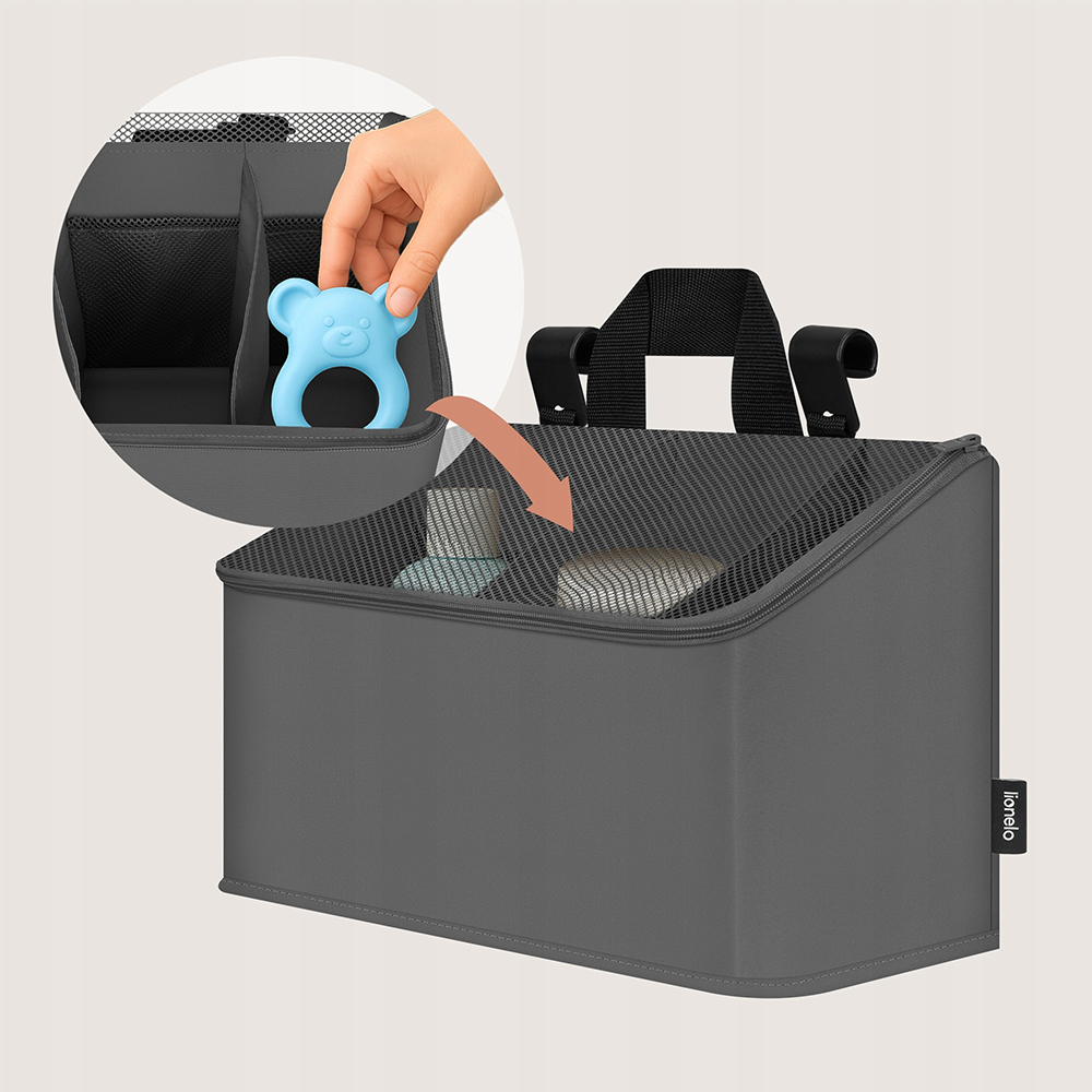 Органайзер для ліжечка Lionelo Sidepocket Medium Grey Колір сірий