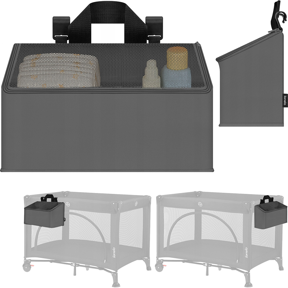 Органайзер для ліжечка Lionelo Sidepocket Medium Grey Довжина 43