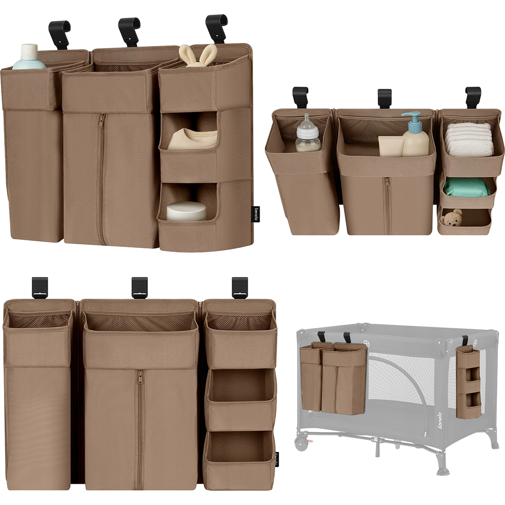 Органайзер для кроватки Lionelo Sidepocket Large Beige Длина 58