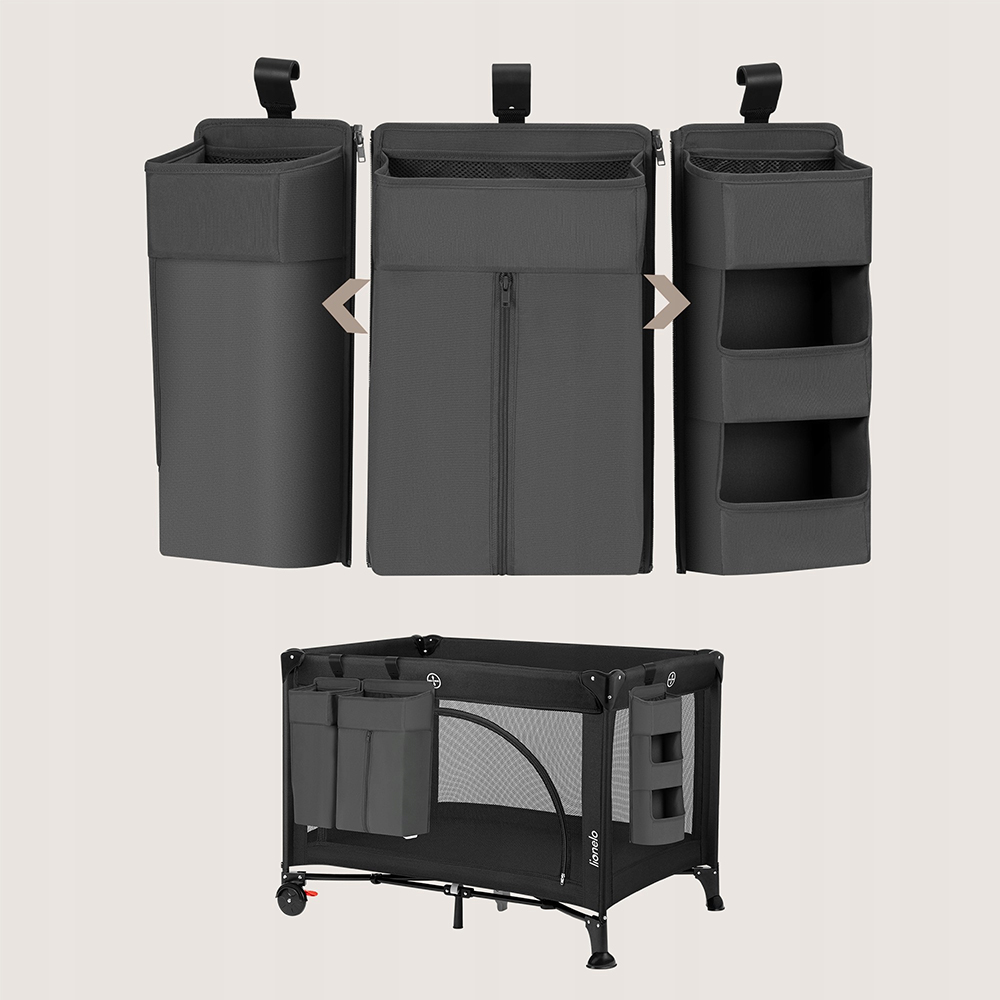 Органайзер для кроватки Lionelo Sidepocket Large Grey Тип органайзер для кроватки