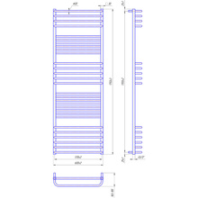 Полотенцесушитель MARIO Гера-Люкс 1750х600/570 (1.2.0504.03.P)