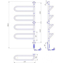 Сушка для рушників MARIO Електра-І 1000x445/150 (2.3.1004.11.P)