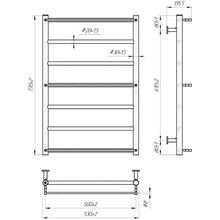 Полотенцесушитель MARIO INOX Одиссей 770 х 530 мм Silver (1.8.044597.P)