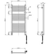 Полотенцесушитель NAVIN Авангард Х Wi-Fi правосторонний белый (12-172055-4810)