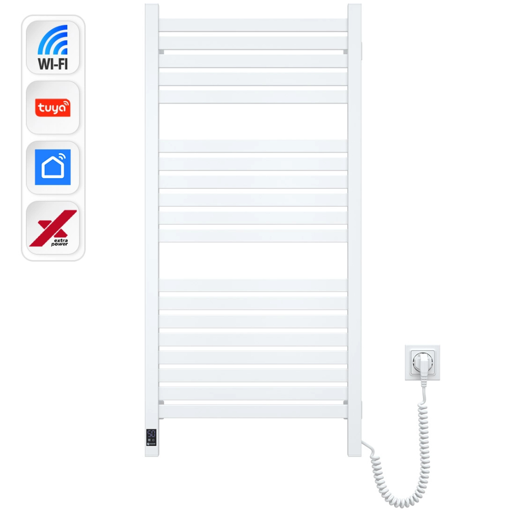 Полотенцесушитель NAVIN Авангард Х Wi-Fi правосторонний белый (12-172055-4810) Тип электрический