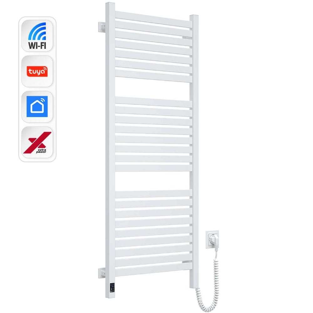 Полотенцесушитель NAVIN Авангард Х правосторонний белый (12-172055-4812) Вид лесенка