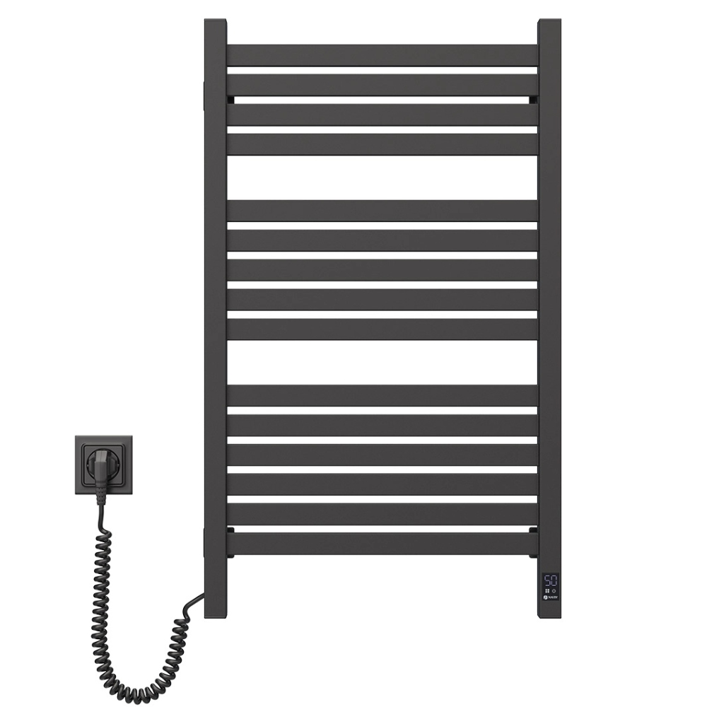 Полотенцесушитель NAVIN Авангард Х Wi-Fi левосторонний черный муар (12-272155-4880)