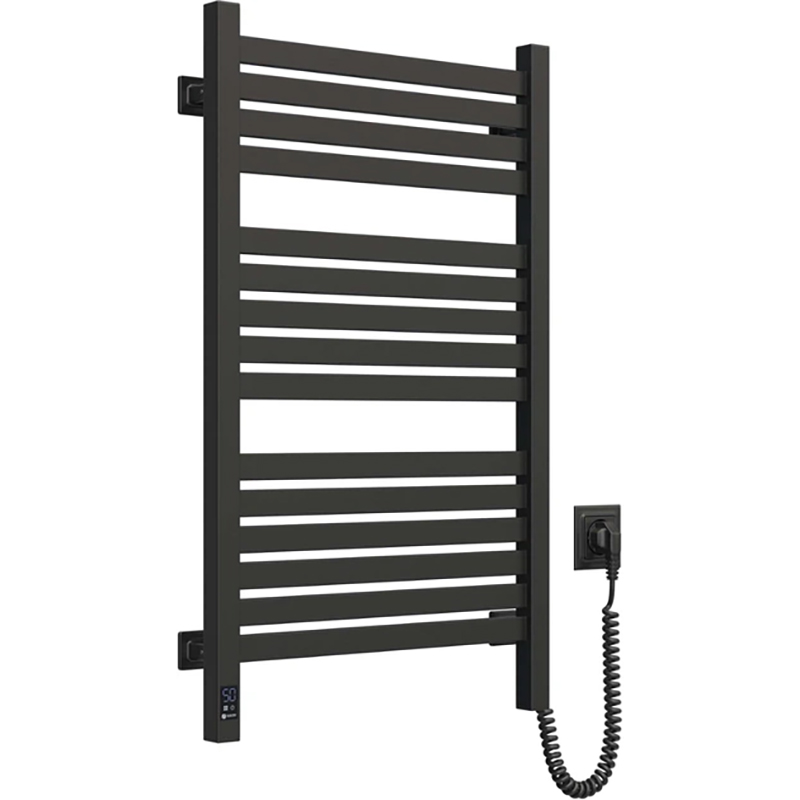 Полотенцесушитель NAVIN Авангард Х Wi-Fi правосторонний черный муар (12-272055-4880) Максимальная температура нагрева помещения 55