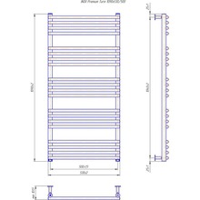 Полотенцесушитель MARIO INOX Премиум Турин 1090х530/500 (1.7.044603.P)
