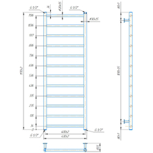 Полотенцесушитель MARIO INOX Флет 1170х430/400 (1.8.044567.P)