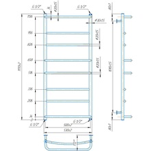 Сушка для рушників MARIO INOX Люкс HP 1170х530/500 (1.8.044584.P)
