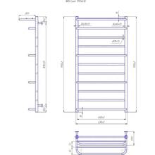 Полотенцесушитель MARIO INOX Люксор 1170х630/600 (1.7.044588.P)